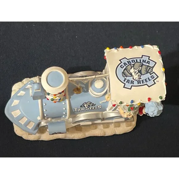 Retired Danbury Mint NCAA UNC Carolina Tar Heels HOLIDAY HALFTIME RAIL Train COA